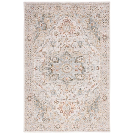 Safavieh 4 x 6 ft. Hamilton Global Power Loomed Rectangle Area Rug Ivory & Blue HLT110A-4